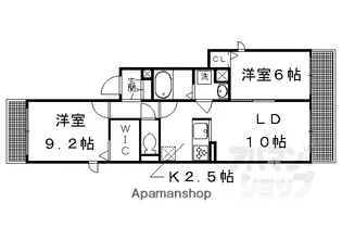 エテルノマタン今出川【102号室】の間取り