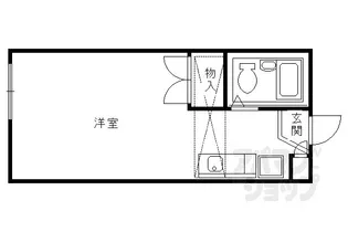 レオパレス西陣A【106号室】の間取り