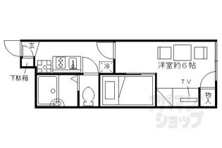 レオパレス常盤【203号室】の間取り