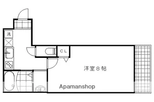 SAMSQUARE西陣【202号室】の間取り