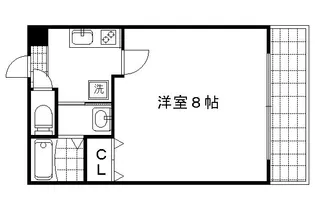 SAMSQUARE西陣【301号室】の間取り
