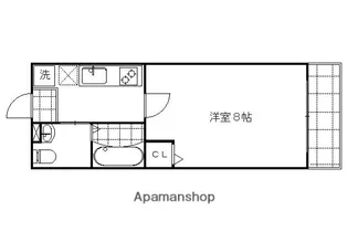 サントス千本今出川【302号室】の間取り
