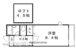 カレラ・デ・ノルテ【4-E号室】の間取り