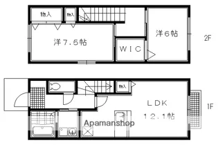 ディアコート洛北【1階】の間取り