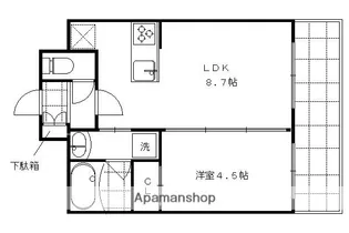 ベラジオ西陣聚楽Ⅱ【4階】の間取り