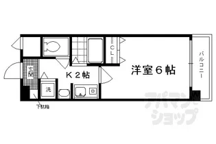 プレサンス京大東【1階】の間取り