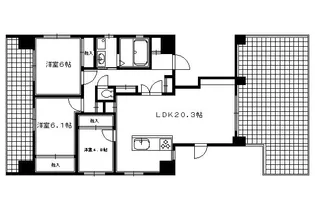 シルエラ御所南【901号室】の間取り