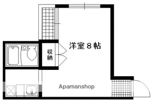 ハウスサトー【3F-B号室】の間取り