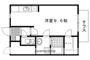 カーサノーブル【107号室】の間取り