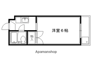 エースハイム一乗寺【102号室】の間取り