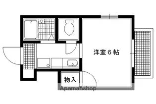 レーベン一乗寺【201号室】の間取り