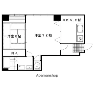HOUSE665【102号室】の間取り