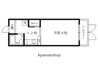 フォレスト【402号室】の間取り