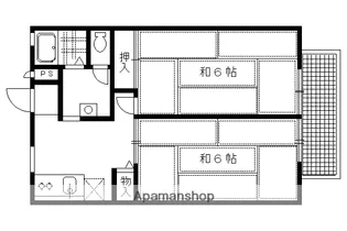 ラフィネ北白川AB棟【B101号室】の間取り