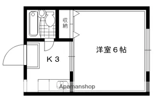 ヴィラ本間II【201号室】の間取り