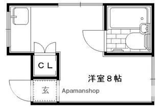 宮の東ハイツ【103号室】の間取り