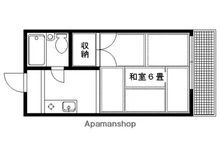 グリーンハイツ田島【201号室】の間取り