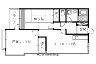 レジデンス岡崎【406号室】の間取り