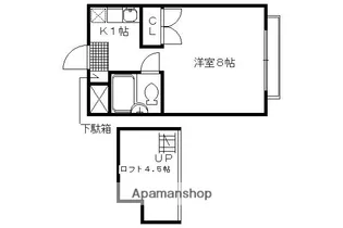 リバーサイド下鴨【107号室】の間取り