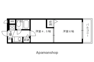 ライオンズマンション鴨川北【313号室】の間取り