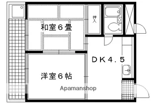 ハイツ大谷【202号室】の間取り