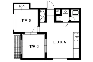 ベルデュール岩倉【203号室】の間取り
