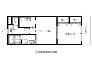 リージェント三条【102号室】の間取り