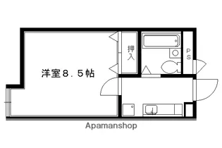 珠光ビル百万遍【501号室】の間取り