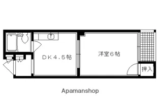 メモリー北白川【205号室】の間取り
