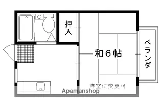 シティハイツ修学院【203号室】の間取り