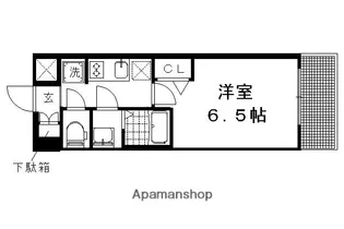 プレサンス京都二条 京華【309号室】の間取り