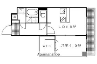 POUR TOUJOURS大将軍【210号室】の間取り