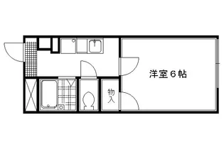 レオパレス吉川【201号室】の間取り