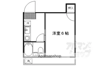 フロンティア西森ビル【201号室】の間取り
