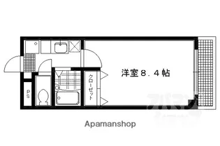 ユーピーディービル【206号室】の間取り