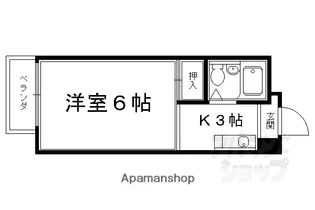 トータス溝川【220号室】の間取り