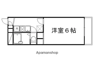 RAKUDO【106号室】の間取り