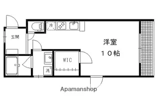 ルミナス鞠小路【207号室】の間取り
