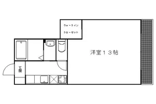 1Kの間取り画像