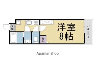 フラッティ千本二本松町【203号室】の間取り