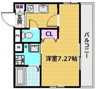 アクエルド京大北【101号室号室】の間取り