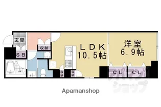 CASA RYOKO2【304号室】の間取り