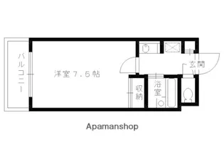 シュール西賀茂【1-A号室】の間取り