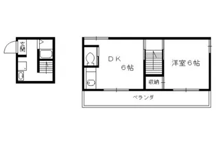 シャレー御園橋【105号室】の間取り