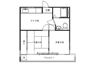 蔭山ビル【2階】の間取り