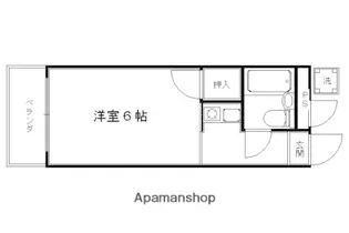 CASA VIEHA【202号室】の間取り