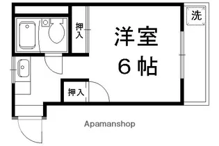 スペース北山【104号室】の間取り