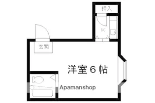メゾン西賀茂【202号室】の間取り