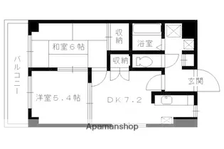 コアロード鷹ヶ峯【105号室】の間取り