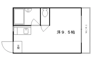 アスピリエきよみ【203号室】の間取り